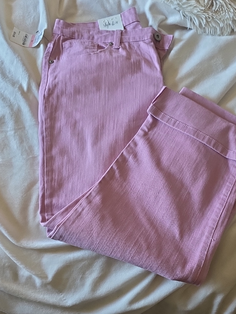Style & Co. Light Pink Slim Jeans